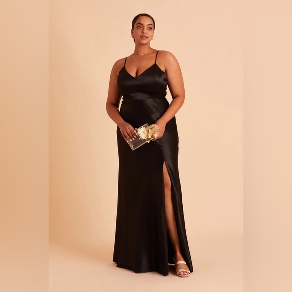 Birdy Grey Jay Satin Dress in Black size XL - Picture 2 of 11